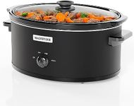 [NEW] MAGNIFIQUE Oval Manual Slow Cooker with Keep Warm Setting - Perfect Kitchen Small Appliance for Family Dinners