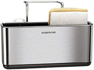 simplehuman Slim Sink Caddy, Brushed Stainless Steel