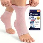 Dr.Arthritis Doctor Developed Copper Ankle Support Socks & Doctor Handbook -, Compression Ankle Supports For Weak Ankles - Ankle Support Brace For Men & Women - Tendonitis (Pink)