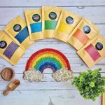 Lattooland Kid Rainbow Rice Sensory Kit With Wooden Tools | For 1 Year And Above | Rainbow Rice Kit | Sensory Bin | Multicolour