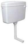 PAUL® Polypropylene Standard Single Toilet Flush Tank Flushing Cistern (10 L, White)