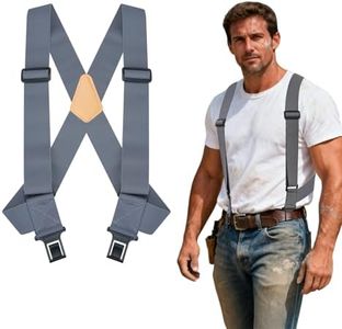 MELOTOUGH Outback Side Clip Trucker Suspenders/Perry Suspenders with 2inch Width Elastic…