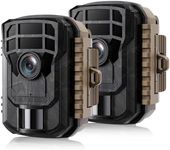 2 Pack 2K 36MP Mini Trail Camera - 2024 Updated Game Camera Motion Activated Hunting Cam with 2.0 LCD Screen 120° Wide Angle Lens Night Vision Waterproof Scouting Camera