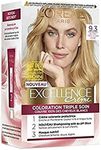 L'ORÉAL L'Oréal Paris - Excellence Crème - Triple Care Permanent Coloring 100% Coverage White Hair - Shade 9.3 Very Light Golden Blonde