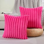 FUTEI Hot Pink Striped Decorative T