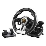 PXN PC Racing Wheel, V3II 180 Degree Universal Usb Car Sim Race Steering Wheel with Pedals for PS3, PS4, Xbox One, Xbox Series X/S, Nintendo Switch (Black)