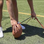 Football Kicking Tee, Metal Football Holder, Football Kicking Stand for Football Training Practice, Tee Stand Holder for Field Goal Kicks & Placekickers, Extra Point Kicking Tee for Any Size Football