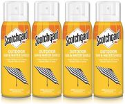 Scotchgard Outdoor Water & Sun Shield Fabric Spray, Water Repellent Spray for Spring and Summer Outdoor Gear and Patio Furniture, Fabric Spray for Outdoor Items, 10.5 Oz, 4 Count