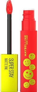 Maybelline New-York - Rouge à Lèvres Mat Liquide - Tenue Jusqu’à 16H - Sans Transfert - Haute Résistance - SuperStay Matte Ink MOODMAKERS - Parfum Agrumes - Teinte : Energizer (445), 5 ml