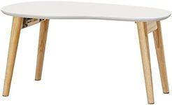 Iris Ohyama FCT-700R Folding Table Center Table Desk Width 27.6 x Depth 15.7 x Height 13.4 inches (70 x 40 x 34 cm), Natural