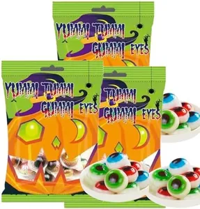 Fusion Select 3 Pack Halloween Eyeball Gummy Candy Spooky Gummies Candy Food Snacks - Creepy Party Bag Favors For Trick Or Treat - Scary Novelty Chewy Bites