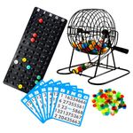 Regal Games Deluxe Bingo Game Set with Bingo Cage, Bingo Board, Bingo Balls, 18 Bingo Cards, and Bingo Chips