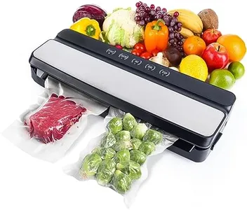 Vondior Vacuum Sealer Machine, 80Kpa Dry & Moist Food Vacuum Sealer Machine with Built-in Cutter, Air Sealing System for Sous Vide and Mason Jar, Includes 20 BPA Free Vacuum Sealer Bags