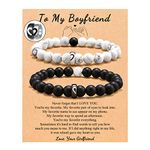 PINDODO Gifts for Boyfriend Him, Boyfriend Birthday Gift Ideas, Boyfriend Gifts Birthday Christmas1 Year Anniversary Valentines Day Gifts for Boyfriend Bracelet