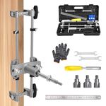 Door Lock Mortiser Kit, Lock Fitting Jig Maintenance Set, Door-Lock Hole Opener Jig with 18mm 22mm 25mm Tungsten Steel Cutters, Woodworking Hole Saw Opener Tool for Wooden Door Installation