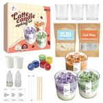 Kalakaram Latte Candle Making Kit | Make 3 Aromatic Candles with Natural Soy Wax | Perfect for Beginners, Home Décor & Gift Set | DIY Candle Kit for Home Décor, Gifting & Hobby Craft (Latte Theme)