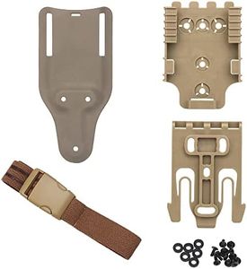 Kit sistema di bloccaggio rapido, con cinturini per fondina, piattaforma con passante per cintura a gamba tesa (20 cm) Base adattatore QLS 22 19