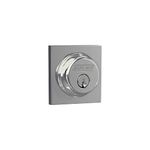 Schlage B60N COL 625 Single Cylinder Deadbolt with Collins Trim, Bright Chrome by Schlage Lock Company