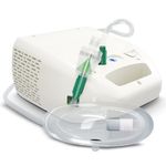 AGEasy (Max Group) Compact & Low Noise Compressor Nebulizer for Adults & Kids | Nebulizer Machine with 2 Masks, 1 Mouthpiece & 5 Filters (White)