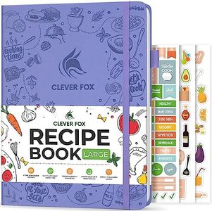 Clever Fox Recipe Book – Make Your Own Family Cookbook – Blank Recipe Notebook Organizer – Empty Cooking Journal to Write In Recipes – Large Size, 8.5”x11.2”, Hardcover (Lavender)