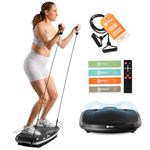 LifePro 3D Vibration Plate Exercise Machine - Dual Motor Oscillation, Pulsation 3D Motion Vibration Fitness Trainers -Whole Body Vibration Platform for Home Fitness & Vibration Plate For Weight Loss