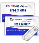 Sidak HIV1 & HIV2 Rapid Home Self-Test Kit (Pack of 2)