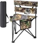 WTVIDAS Hunting Chair Extra Large Folding Tripod Chair with Backrest Portable Camping Chair for Fishing Blind Hunting