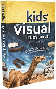 NIV, Kids' Visual Study Bible, Hardcover, Blue, Full Color Interior: Explore the Story of the Bible---People, Places, and History