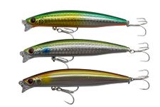 momolures - Shining Minnow Shore 97F-SSR 97mm Super Shallow Runner for Bass Saltwater lure fishing (3pcs Assort Set)