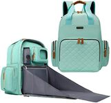 WITSTEP Diaper Bag Backpack with Changing Station, Light Green, Unisex