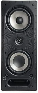 Polk Audio 265-RT 3-Way in-Wall Speaker - The Vanishing Series | Easily Fits in Ceiling/Wall | High-Performance Audio - Use in Front, Rear or as Surrounds | with Power Port & Paintable Grille - Black