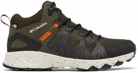 Columbia Men's Peakfreak 2 Mid Outdry Waterproof Mid Height Trekking and Hiking Boots, Deep Olive Desert Sun, 12 AU