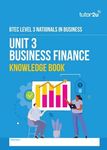 BTEC National Business Unit 3: Knowledge Book (Business Finance): for 2025 and 2026 exams (tutor2u BTEC National Business)