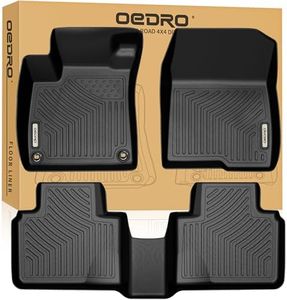 OEDRO Floor Mats Fit for 2018-2022 Honda Accord (Include Hybrid Models), Custom Fit Honda Accord Floor Mats Set, All Weather TPE Car Liners, 1st and 2nd Row Set