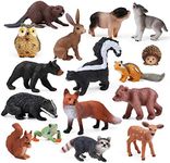 16PCS Forest Animals Baby Figures, 