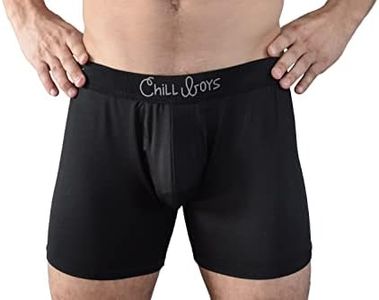 Chill Boys Men’s Boxer Briefs - Soft Stretch Moisture Wicking Mens Underwear. Quick Drying Performance Boxers