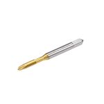 uxcell Spiral Point Plug Threading Tap M4 x 0.7 Thread, Ground Threads H2 3 Flutes, High Speed Steel HSS 6542, Titanium Coated, Metric Screw Taps Tapping Bit for Thread Repair