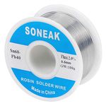 SONEAK 60/40 Tin Lead Solder With Rosin Core For Electrical Soldering 0.6mm 100g