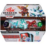 Bakugan Baku-Gear 4-Pack, Ramparian Ultra with Baku-Gear and Fused Trox x Nobilious Ultra Collectible Action Figures