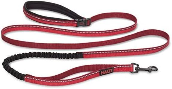 HALTI Active Lead Size Small, Red, Award-Winning Bungee Dog Lead, Shock-Absorbing Anti-Pull Dog Leash, All-in-One Neoprene Padded Belt & Lead, Perfect for Running & Training with Small & Medium Dogs