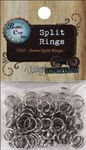 Bottle Cap Split Rings 8mm, Silver, 100 Piece