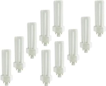 Circle - (10 Pack PLT-42W 4 Pin GX24Q-4-42 Watt Triple Tube, Compact Fluorescent Light Bulb (2700K - Warm White)