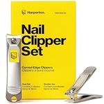 Harperton Nail Clipper Set - Fingernail + Toenail - Stainless Steel