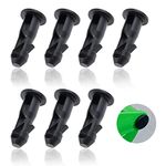 通用 Black Plastic Accessories for Outdoor Wheelie Trash Bins(2.6in Length) Lid Hinge Pins, Set of 8 Pieces