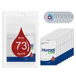 RH73% Humidity Packs, 2-Way Humidity Control Packs for Cigar Humidors, 10 Packs Humidity Packets with RH Indicator Card, Size 8 Gram