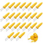 Corn on The Cob Holders, 24 PCS Stainless Sweetcorn Holders, Corn on The Cob Skewers for Home Kitchen, Camping, Barbecue, Picnic, Party, Food Festival, Etc, Corn on The Cob Forks