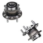 KUSATEC 512333 2PCS Rear 4WD AWD Wheel Bearing and Hub Assembly Compatible with Jeep Compass Patriot 2007-2017, Dodge Caliber 2007 2008, 5 Lug w/ABS