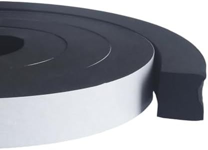 MXCELL High Density Foam Tape Waterproof Sealing Strip CR Strips Neoprene Single-Sided Adhesive EVA Seal 1''(W) X 1''(T) X 13ft(L)