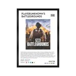 CodersParadise PUBG Wall Poster Frame | 8x12 inch (A4 Size) | Hanging Wall Artwork Frames For Home Bedroom, Living Room and Walls Aesthetics | Framed Artworks