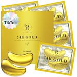 BLOOMORA 24K Gold Under Eye Patches (30 Pairs), Under Eye Mask for the Appearance of Dark Circles, Eye Patches for Puffy Eyes Smoothing, Eye Masks, Eye Mask Skincare